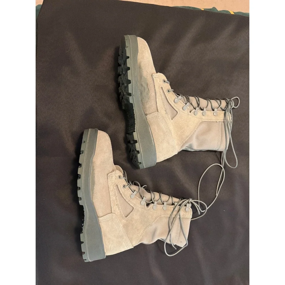 Wellco Air Force TW Sage Green Military Combat Boots 9.5 W 81040F004 Mens
